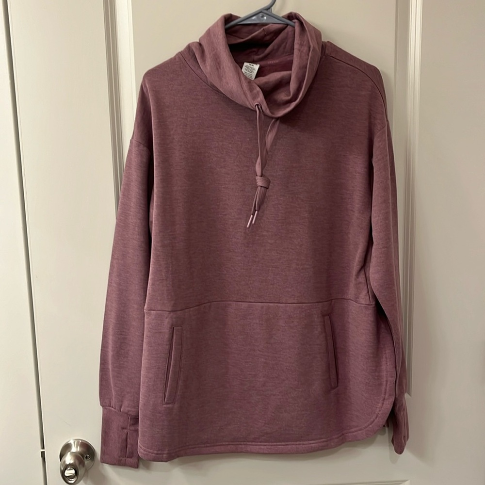 NWT RBX Heathered Plum Cowl Pullover Sz M